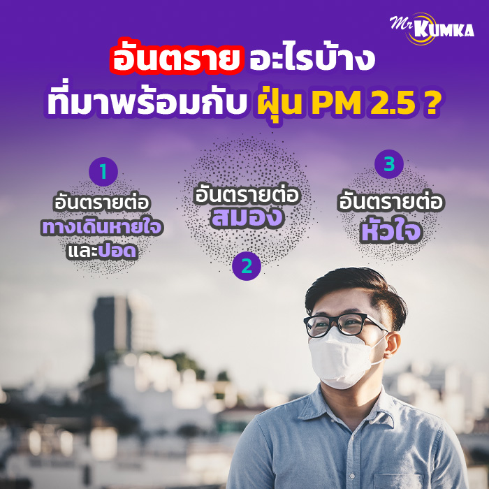 อันตรายอะไรบ้างที่มาพร้อมกับ ฝุ่น PM 2.5 ? กับ มิสเตอร์ คุ้มค่า